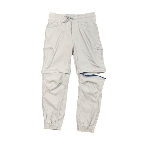 Eddie Bauer Pants Boys S Small Grey Convertible Jogger Cargo Pocket Taper Ankle - Picture 1 of 14